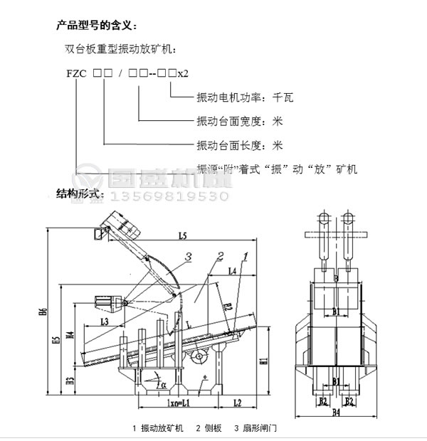 振動放礦機(jī)(jī)型號含義